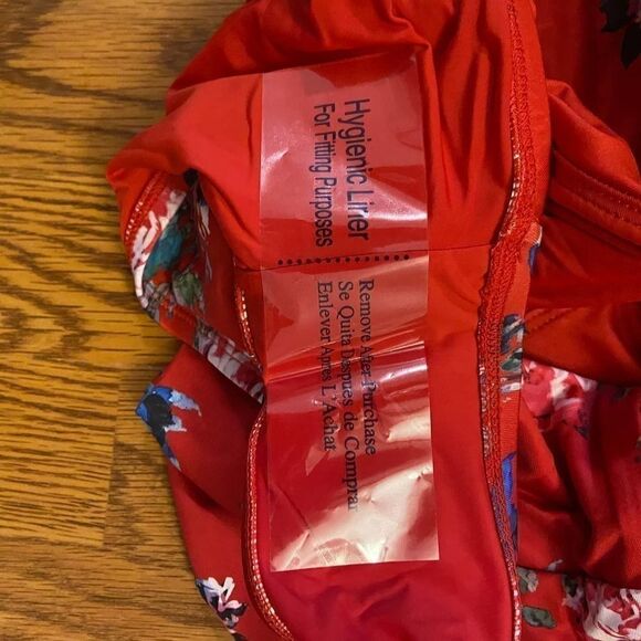 NEW ModCloth Red Floral Lauren One Piece Swimsuit - Picture 6 of 6